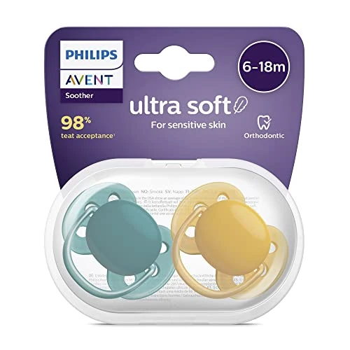 Limited-time offer: Philips Avent Ultra Soft Pacifier 2 Pack - BPA-Free Dummy for Babies from 6-18 Months (Model SCF091/04) from 23.50 GBP to 23.50 GBP (save 0%)