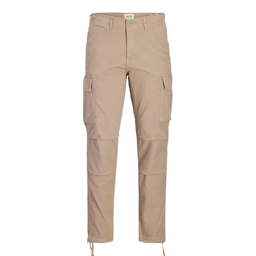 Offerta a tempo: Jack & Jones Male Ace Tucker - Pantaloni Cargo, Dune. Dettagli: Solido, 28W x 30L - 52% da 69.99 € a 33.94 €