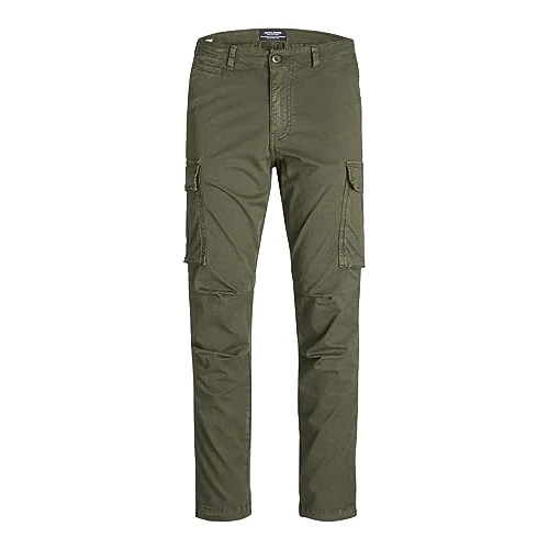 Oferta limitada: Jack & Jones JPSTACE JJTUCKER AMA Noos - Pantalones Cargo para Hombre, Color Verde Oliva, Talla 34/32 de 69.99 € a 43.60 € (ahorro 38%)