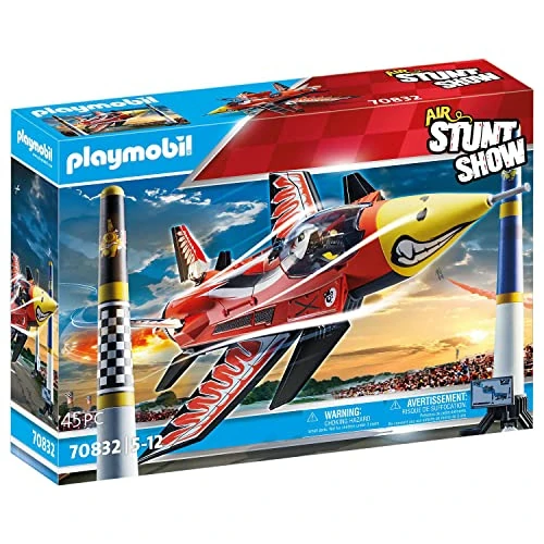 Limitiertes Angebot: PLAYMOBIL Air Stuntshow 70832 Düsenjet Eagle, Spielzeug-Flugzeugmit drehbarer Turbine, Spielzeug für Kinder ab 5 Jahren von 37.99 EUR auf 34.98 EUR (Spare 8%)