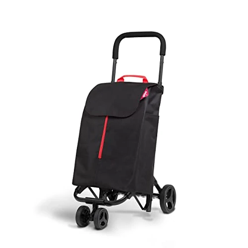 Oferta limitada: Gimi Twin Urban Negro Carro de la Compra, Fácil de Empujar y Llevar, 50 Litros de Capacidad de Carga, 36 x 35 x 95 cm, Negro de 61.06 EUR a 54.95 EUR (ahorro 10%)