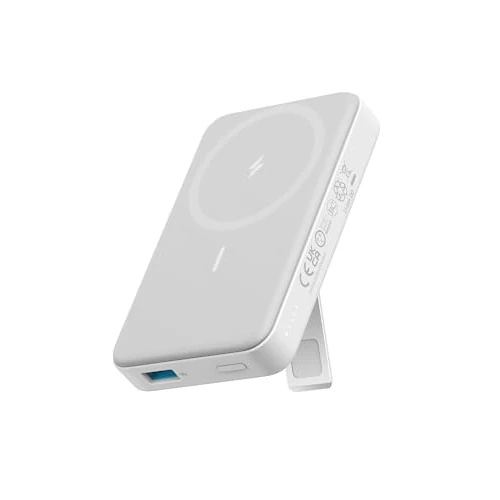 Zeitlich begrenztes Angebot: Anker 633 Magnetic Battery, 10.000mAh einklappbare magnetische kabellose Powerbank, Nur kompatibel mit iPhone 17/16/15/14/13/13 Pro / 13 Pro Max / 12/12 Pro und 12 Pro Max(Weiß) von 59.99 € auf 35.97 € (40% Rabatt)