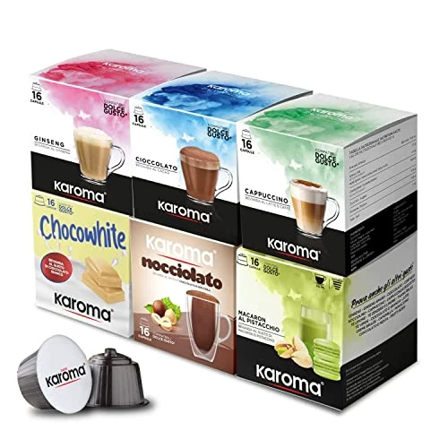 Offerta a tempo: Karoma® capsule compatibili con Nescafè Dolce Gusto (96, Mix Bevande) - 5% da 36.99 € a 34.99 €