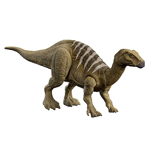 Offerta a tempo: Jurassic World Dominion Attacco Ruggente - Iguanodonte action figure dinosauro con mossa d'attacco e suoni per gioco classico e digitale, Giocattolo e regalo per Bambini 4+ Anni, HDX41 - 0.00% da 23.00 € a 23.00 €