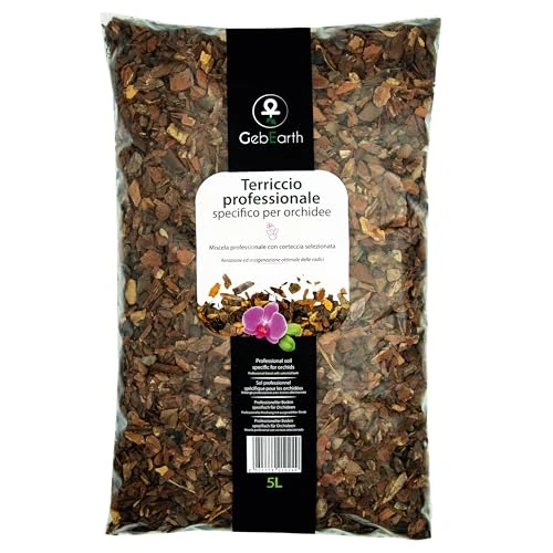 GebEarth® - Sustrato para orquídeas, sustrato para orquídeas de 5 litros. Sustrato profesional para todas las orquídeas