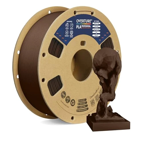 Offerta a tempo: OVERTURE PLA+ Filamento 1.75mm, Toughness Enhanced PLA Roll, Professionale PLA Tenacia, 1kg Filamento(2.2lbs), Precisione Dimensionale 99% Probabilità +/- 0.02 mm (Cioccolato) - 20% da 21.99 € a 17.59 €