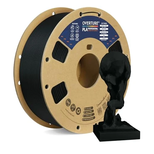 Oferta ograniczona: PLA Plus OVERTURE (PLA+) Filament drukarka 3D 1,75mm, profesjonalna wytrzyma?o?? PLA, PLA Pro Filament 1kg (2,2 lbs), dok?adno?? wymiarowa +/- 0,02mm (Black) z 119.99 PLN na 119.99 PLN (zniżka 0%)