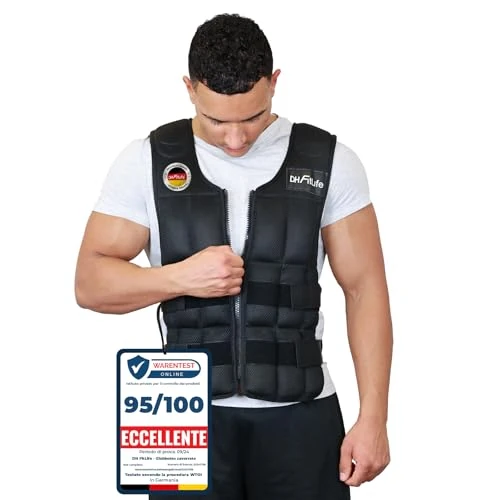 Offerta a tempo: DH FitLife Gilet pesi 20 kg per la costruzione muscolare e l'allenamento della forza — 11% da 79,95 € a 71,00 €