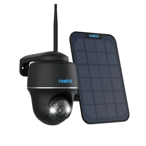 Oferta limitada: Reolink 5MP Camara Vigilancia WiFi Exterior Solar, Cámara Vigilancia Inalambrica 360° con Bateria, Camara WiFi 2,4/5 GHz, Detección Smart, Compatible con Alexa/Cloud, Argus PT(Negro) + Panel Solar de 129.99 EUR a 129.99 EUR (ahorro 0%)