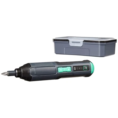 Offerta a tempo: Amazon Basics by SKIL avvitatore elettrico da 3,6V (4V max), include set da 34 punte e cavo USB, nero - 15% da 34.99 € a 29.74 €