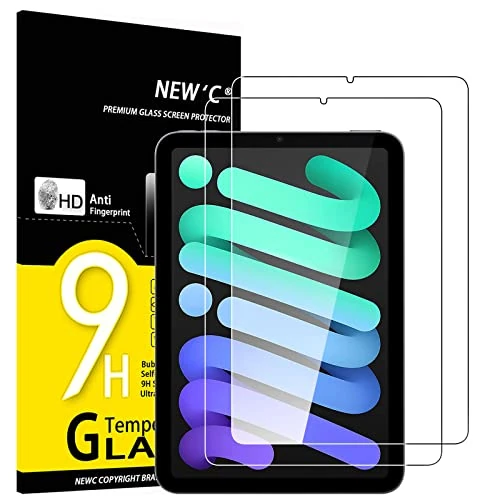 Limited offer: NEW'C 2 Pack Designed for iPad mini 7 (A17 Pro, Model 2024, 7th Generation) / mini 6 (Model 2021, 6th Generation), 8.3 inches Screen Protector Tempered Glass, Bubble Free, Ultra Resistant from 9.89 USD to 9.89 USD (save 0%)