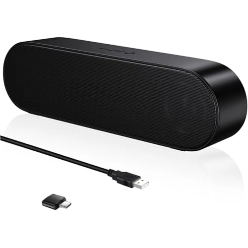 Oferta limitada: ZETIY Altavoces PC Mini, Altavoces USB Barra de Sonido Portátil con Estéreo Envolvente 3D, Altavoz de Sonido Estéreo para Ordenador, PC de Escritorio, Portátil, Móvil, Tabletas, Computadora - Negro de 18.99 € a 18.99 € (ahorro 0.00%)