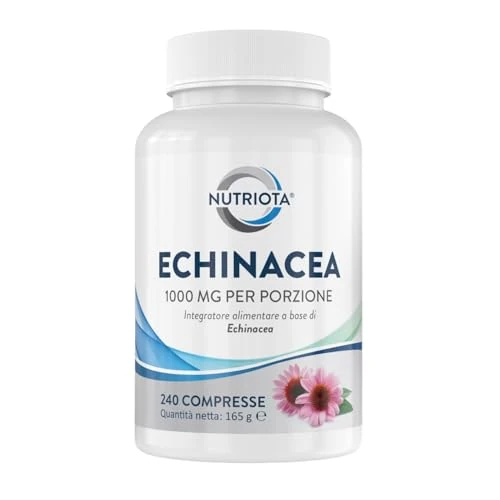 Offerta a tempo: Echinacea naturale 500 mg | 240 compresse | Adatto ai vegani | Prodotto nel Regno Unito | Nutriota - 44% da 17.90 € a 9.99 €
