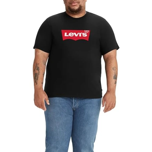 Offerta a tempo: Levi's Big & Tall Graphic Tee, Uomo, Batwing Srt Mineral Black, 4XL - 0% da 20.99 € a 20.99 €
