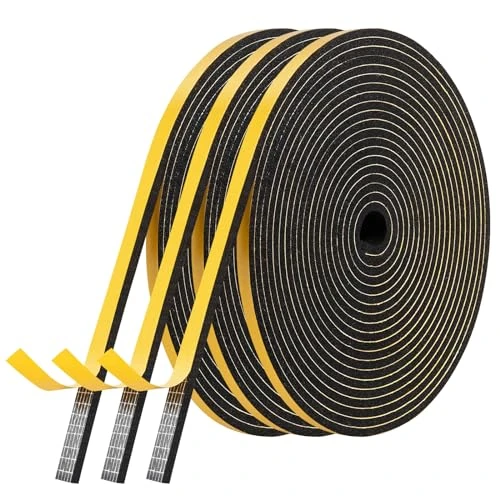 Oferta limitada: AiQInu Burlete Ventana Corredera, Burlete Puerta 3 Rollos 6mm(W) x3mm(T) x5m(L) Espuma Burlete Adhesivo de Alta Densidad para Anti Frío, Aislante,Ruido y Colisión de 10.45 € a 10.45 € (ahorro 0.00%)