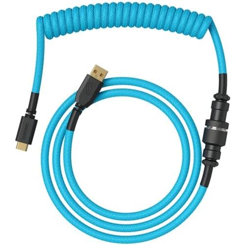 Offerta a tempo: GLORIOUS Coiled Keyboard Cable Premium USB-C (Electric Blue) - 54% da 49.99 € a 23.16 €