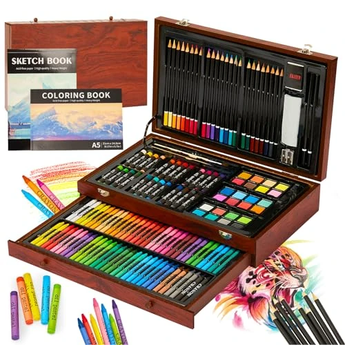 Offre limitée : KINSPORY Mallette dessin Enfant, 146 pièces coloriage kit dessin Enfant, Art Set, Mallette de Coloriage de 35.15 EUR à 31.99 EUR (remise 9%)