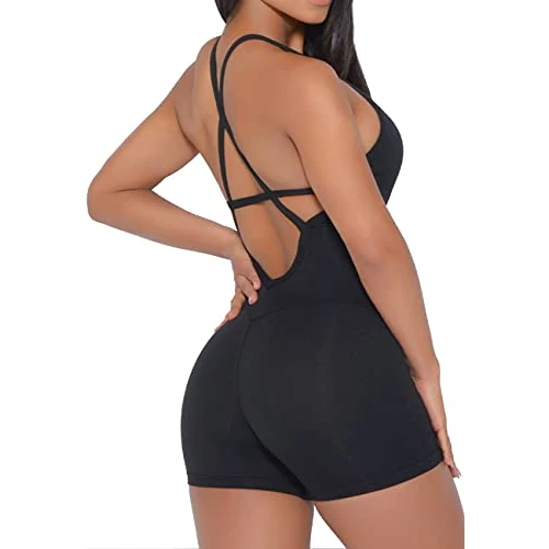Tijdelijke aanbieding: STARBILD Jumpsuit voor dames, anti-cellulitis, jumpsuit voor sport, push-up, sexy, voor yoga, fitnessstudio, XL van 15.37 € naar 15.37 € (0.00% korting)