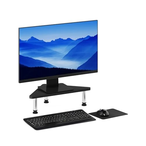 Limited offer: Furinno Turn-N-Tube Corner Monitor Riser Stand with Stainless Steel Tubes, Americano from 17.07 EUR to 16.05 EUR (save 6%)