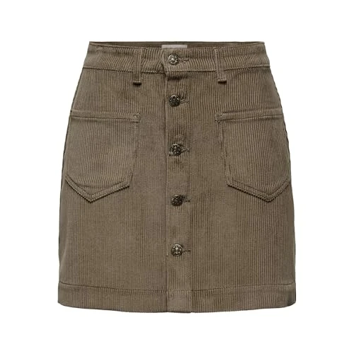 Limited-time offer: ONLY Womens Onlamazing Hw Skirt PNT Noos Cordrock Mini, Cub, M UK from 28.00 £ to 23.00 £ (save 18%)