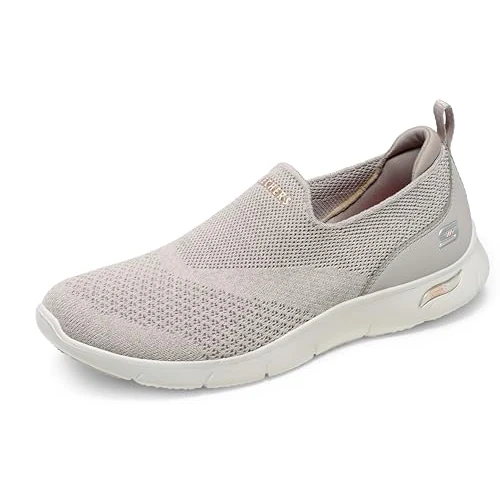 Skechers - 104164 TPE, Zapatillas, Taupe Heathered Knit/Peach Trim,