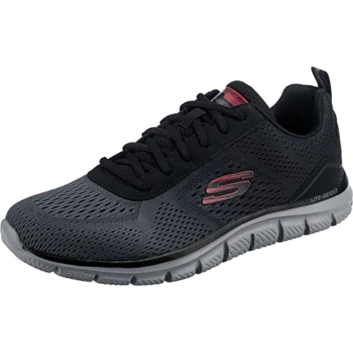 Skechers - 232399 BKCC, Zapatillas , Black Mesh/Charcoal Trim,