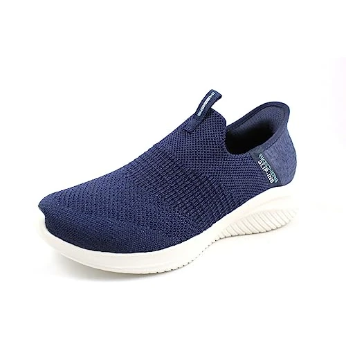 Offerta a tempo: Skechers Ultra Flex 3.0 Smooth Step, Sneaker Donna, Navy Knit Jersey Trim, 39.5 EU - 30% da 99.95 € a 69.90 €