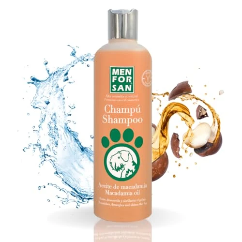 Offre limitée : MENFORSAN Shampooing pour Chiens à l'huile de Macadamia 300ml, Nourrit et Fait Briller, Pouvoir Démêlant de 7.60 € à 7.60 € (0.00% de remise)