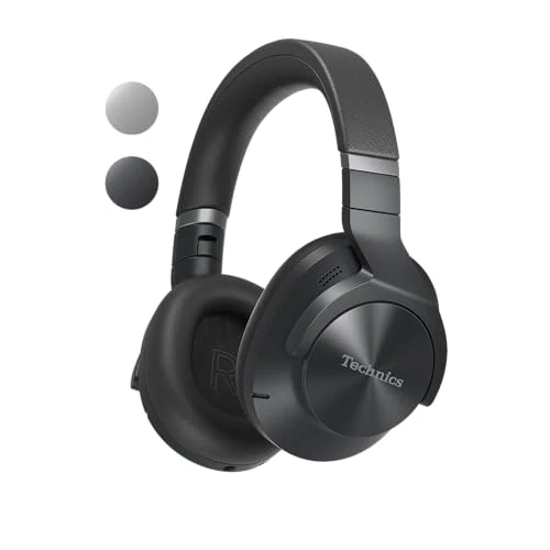 Offerta a tempo: Technics EAH-A800E-K Cuffie Wireless, Auricolari Bluetooth Multipoint Over Ear, con Cancellazione Rumore e Microfono, 50 ore di Riproduzione, Nero - 39% da 349.00 € a 212.00 €