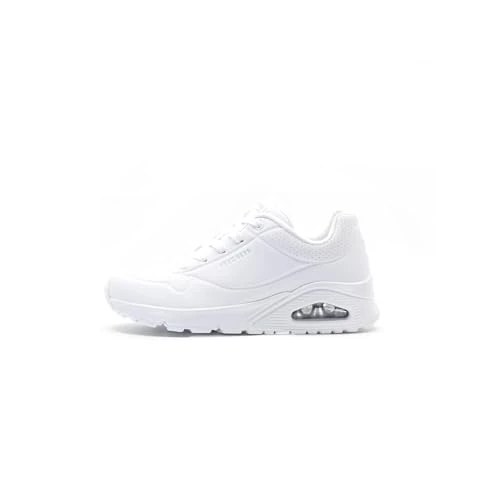 Limitiertes Angebot: Skechers Damen Uno Stand On Air Sneakers, White Durabuck Mesh, 37.5 EU von 89.95 EUR auf 48.99 EUR (Spare 46%)