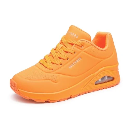 Skechers Women's Uno - Night Shades Trainers, Orange, 6 UK