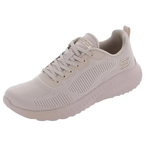 Zeitlich begrenztes Angebot: Skechers Damen Bobs Squad Chaos Face Off Sportschuhe, Nude Engineered Knit, 38 EU von 69.95 € auf 45.45 € (35% Rabatt)
