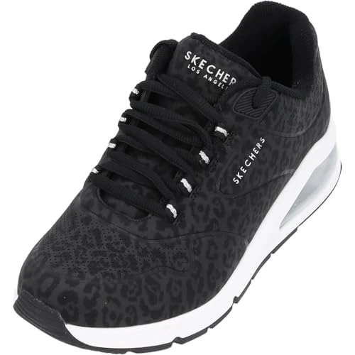 Offerta a tempo: Skechers Uno 2 - In-kat-neato, Scarpe da Ginnastica Basse Donna, Nero 01, 38 EU — 48% da 94,95 € a 48,95 €