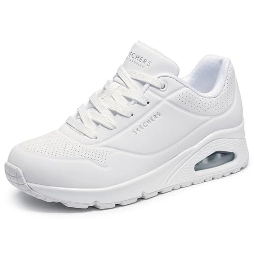 Offre limitee: Skechers Femme Uno Stand Air Fashion-sneakers, White, 39.5 EU de 89.95 EUR a 56.08 EUR (economie 38%)