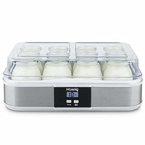 H.KOENIG ELY120 Yoghurt Maker Stainless Steel 2.4 Litres