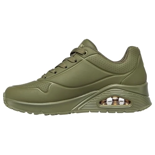 Skechers Femme Uno Stand On Air, Olive Durabuck Mesh, 42 EU