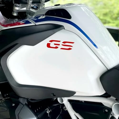 2 stickers compatibel met tankzijden motorfiets R 1200 1250 GS Adventure LC (rood)