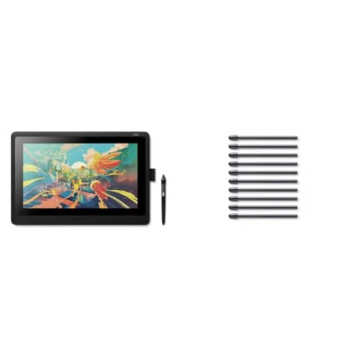 Limited-time offer: Wacom Cintiq 16 Creative Pen Display for On Screen Sketching, Illustrating and Drawing & ACK22211 Kit 10 Standard Tips for Pro Pen 2, Black from 743.13 GBP to 743.13 GBP (save 0%)