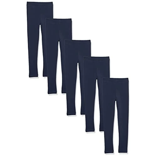 Offerta a tempo: Amazon Essentials Leggings Bambine e Ragazze, Pacco da 5, Blu Marino, 10 Anni - 21% da 25.70 € a 20.20 €