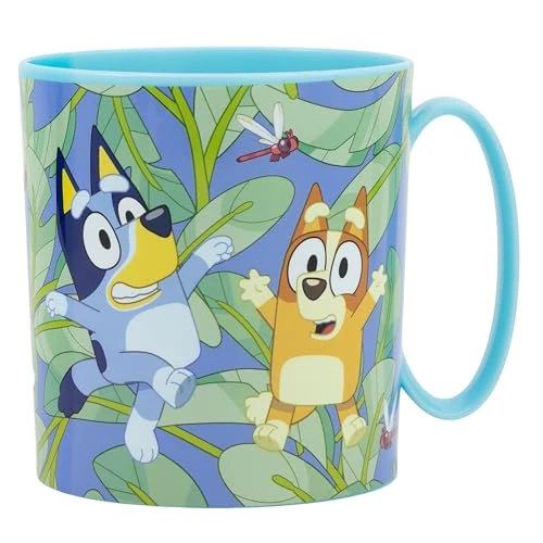 Offerta a tempo: STOR Tazza Bambini Plastica Bluey 390ml - Adatta Microonde, Resistente e Riutilizzabile per Bambini - 0.00% da 7.77 € a 7.77 €
