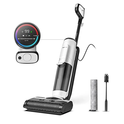 Tineco FLOOR ONE S5 STEAM Smart Steam Cleaner Wet Dry Vacuum Cleaner for Hard Floors, Cleans and Disinfects Sticky Dirt, Digital Display, Longer Run Time