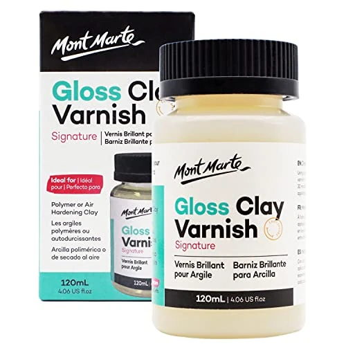 Offerta a tempo: Mont Marte Smalto per Argilla Lucido 120ml – Vernice Trasparente per Argilla Polimerica, Argilla Autoindurente e Ceramica con Finitura Lucida - 0.00% da 14.95 € a 14.95 €