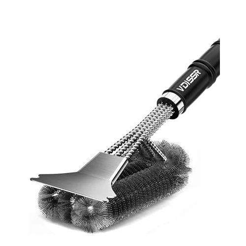 Oferta limitada: VDISSR Cepillo para Parrilla con raspador de cerdas de Acero Inoxidable, Cepillo para Parrilla de 18"Accesorios para Parrilla para Porcelana, carbón, Gas, Parrilla eléctrica, para Regalo para Hombres de 15.99 € a 13.02 € (ahorro 19%)