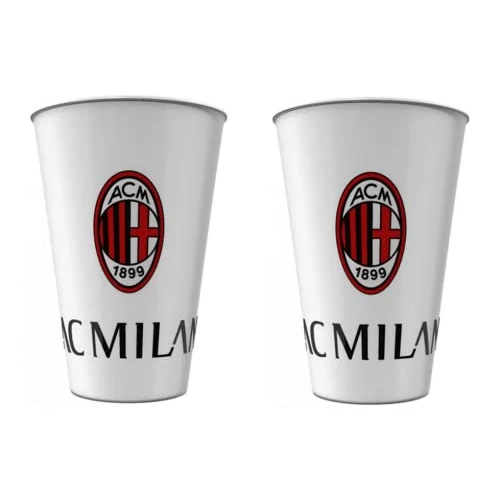 Milan Lot de 2 verres en plastique 260 ml sans BPA/cadeaux pour garçons Produit officiel