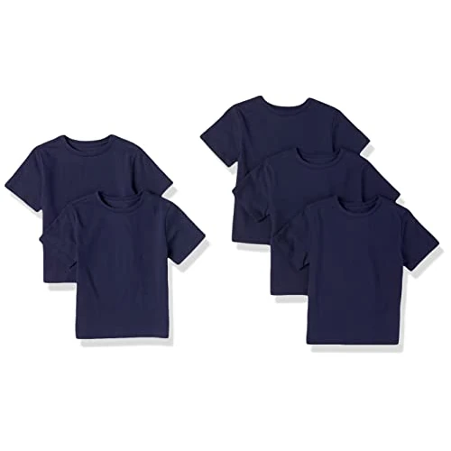 Oferta limitada: Amazon Essentials Camisetas de Manga Corta para niños pequeños, Paquete de 5, Azul Marino, 4T de 8.45 € a 8.45 € (ahorro 0.00%)