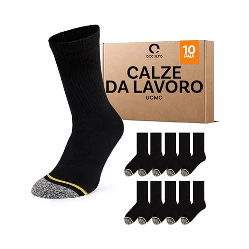 Offerta a tempo: Occulto calze da lavoro Uomo Pacco da 10 (modello: Karl) Nero 43-46 - 35% da 19.99 € a 12.99 €