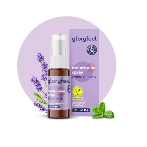 Offerta a tempo: Melatonina Pura Spray, per Dormire Meglio 1mg con Valeriana, Passiflora, Melissa, Lavanda e Vitamine B6 & B1, Integratore per Addormentarsi, Gusto Menta Dolce - 24% da 12.99 € a 9.87 €