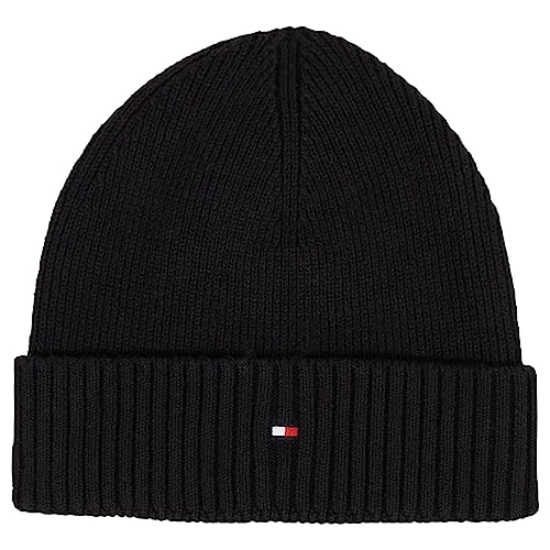 Limited-time offer: Tommy Hilfiger Men's Winter Hat Essential, Multicolor (Black), One Size from 38.44 GBP to 38.44 GBP (save 0%)