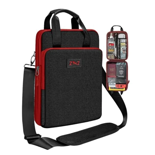 Offerta a tempo: ZINZ Custodia per Laptop 12,9 13 Borsa a Spalla, Borsa Espandibile con Scomparto per Oggetti di Valore, Compatibile con MacBook Neo/Air/Pro 13" M5/M4/M3/M2/M1, iPad 12.9/13/11,B02K02 - 5% da 39.99 € a 37.99 €