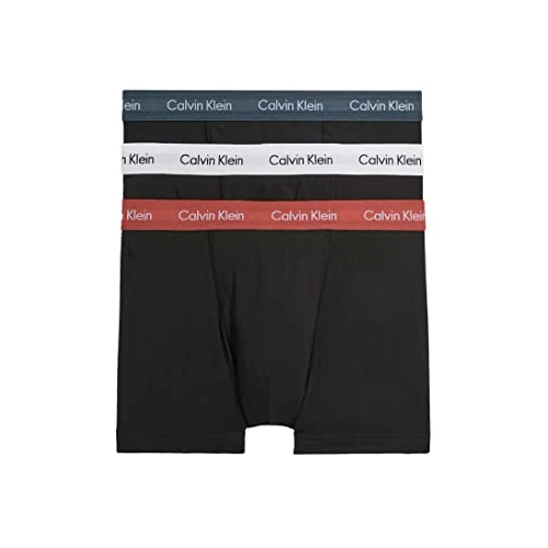 Calvin Klein Uomo Pantaloncini Boxer Confezione da 3 Intimo, Nero (B-Dusty Cppr/ Bright Wht/ Hphr Blue), S